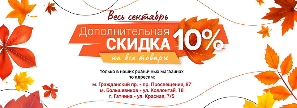 Дополнительная скидка 10%